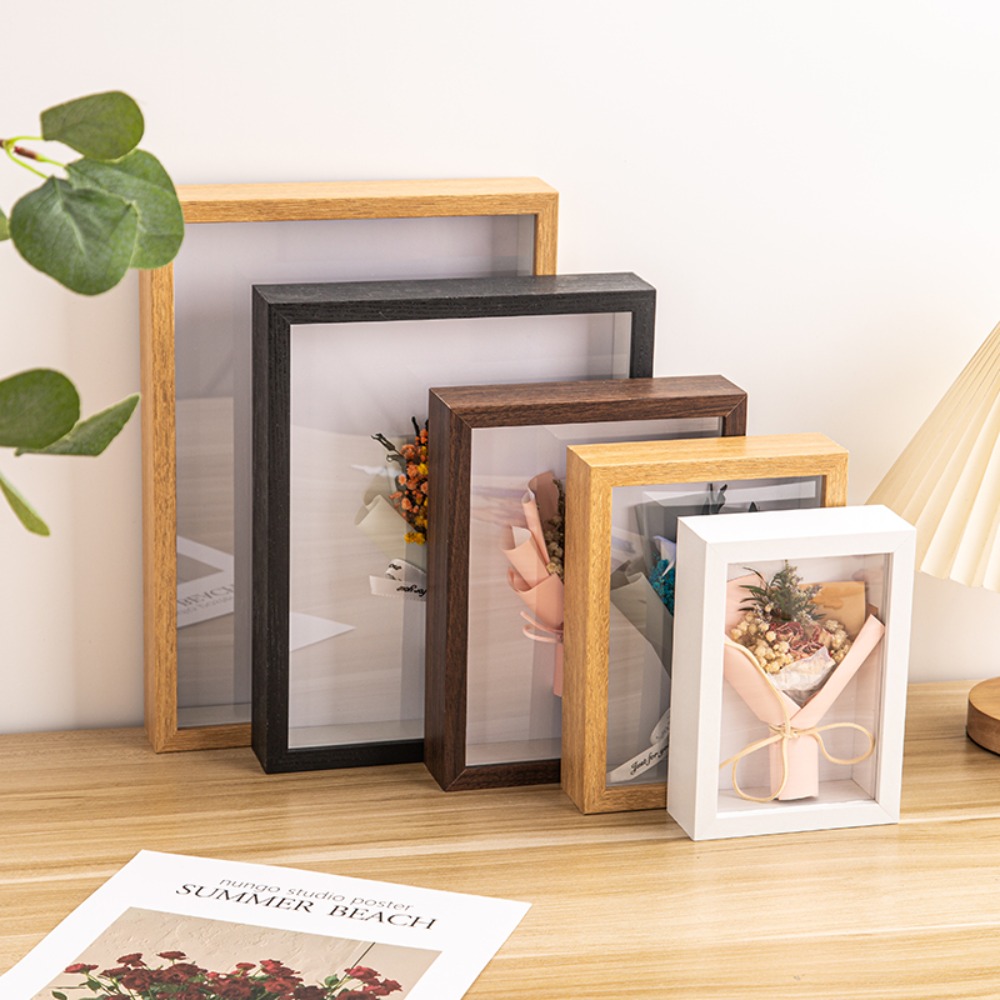 Engraved Wood Frame - 내구성 있는 다양한 크기의 섀도우 박스
