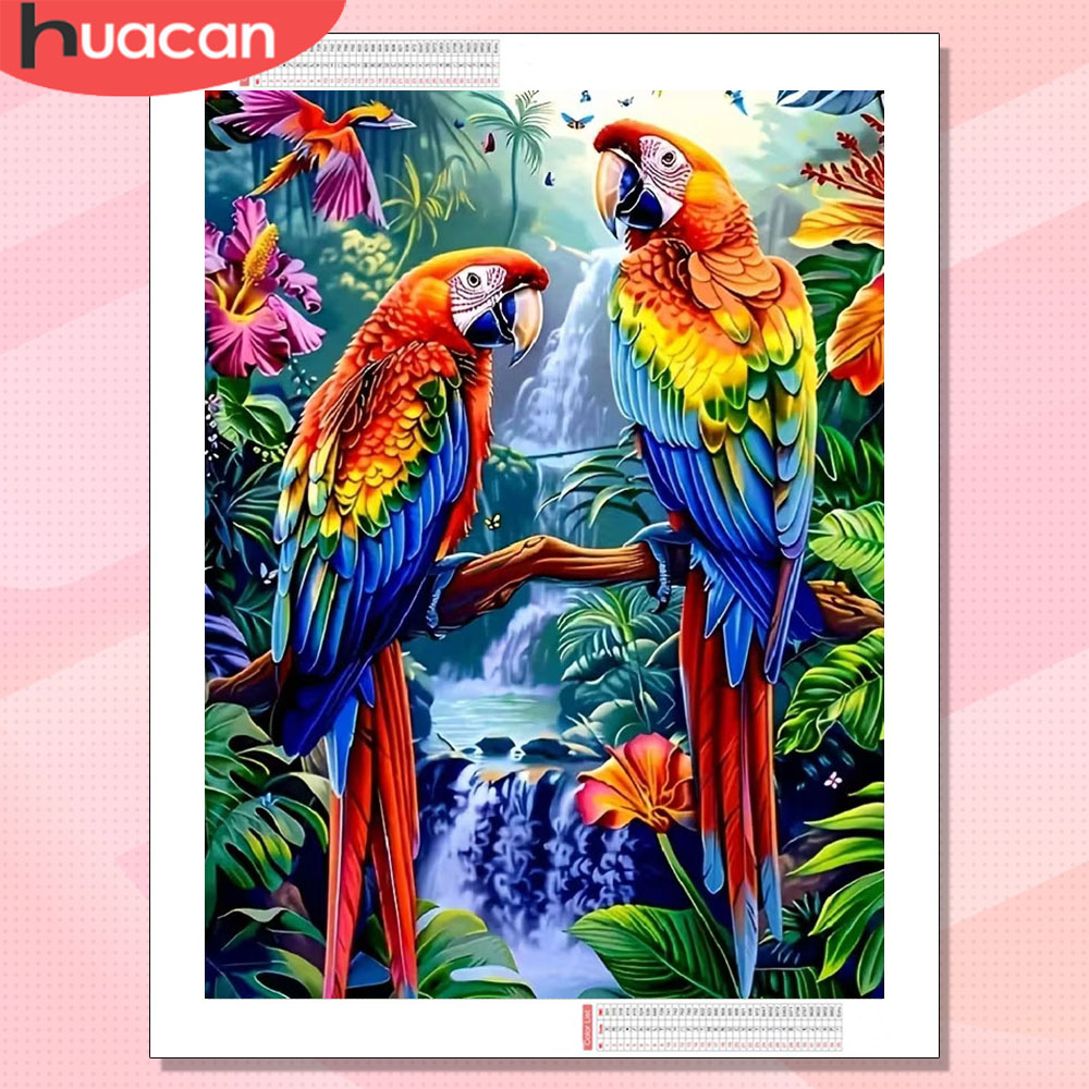 Photo Mosaic Print - HUACAN 다이아몬드 페인팅 새로운 앵무새 동물