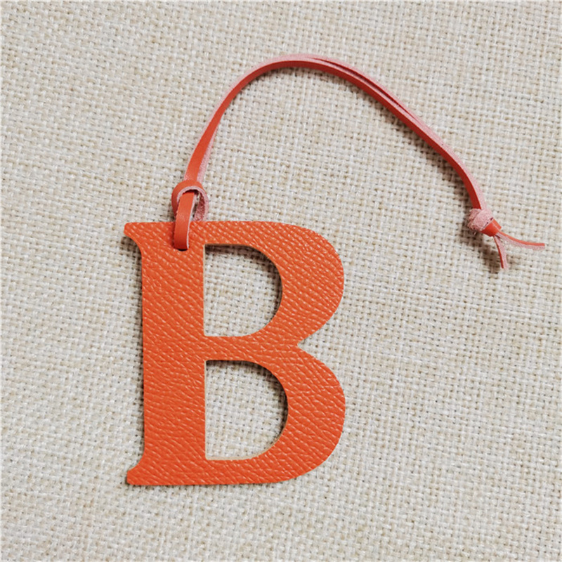 럭셔리 천연 가죽 이니셜 대문자 키체인 배낭 펜던트,  - Monogram Keychain Leather 리뷰 및 가격