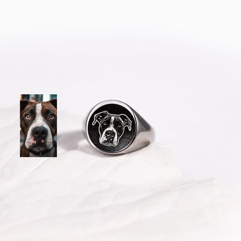 남성용 맞춤형 사진 각인 인장 반지, 개인 맞춤형 스테 - Initial Ring Custom 리뷰 및 가격