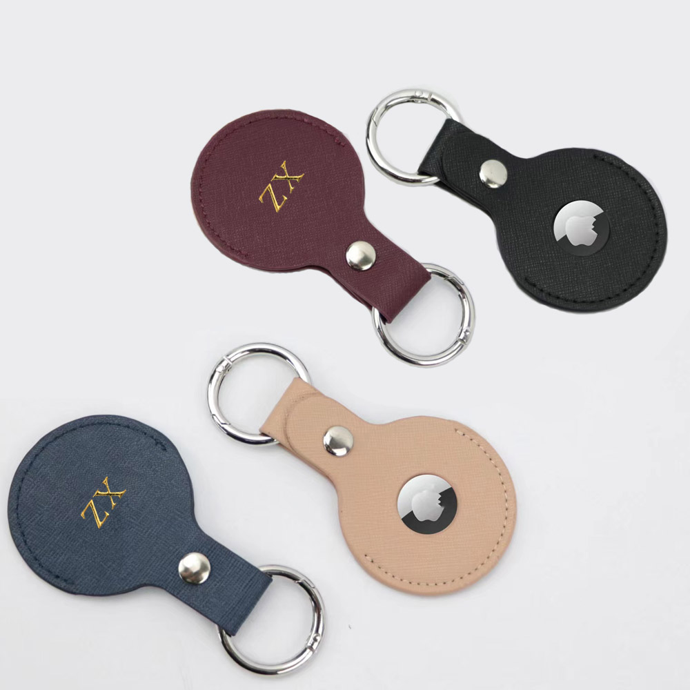 에어 태그 케이스에 대한 사용자 정의 골드 초기 문자  - Monogram Keychain Leather 리뷰 및 가격