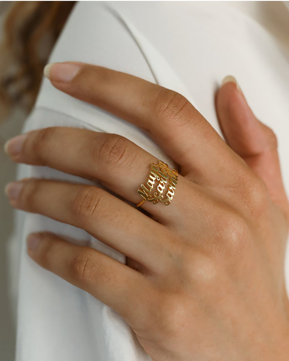 맞춤형 맞춤형 이름 반지, 여성용 가족 반지, 스테인레 - Initial Ring Custom 리뷰 및 가격