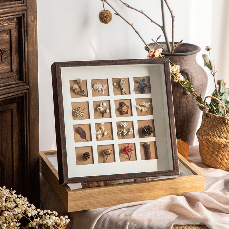 3D 나무 사진 액자 깊이 3cm 원목 건조 꽃 사진  - Engraved Wood Frame 리뷰 및 가격